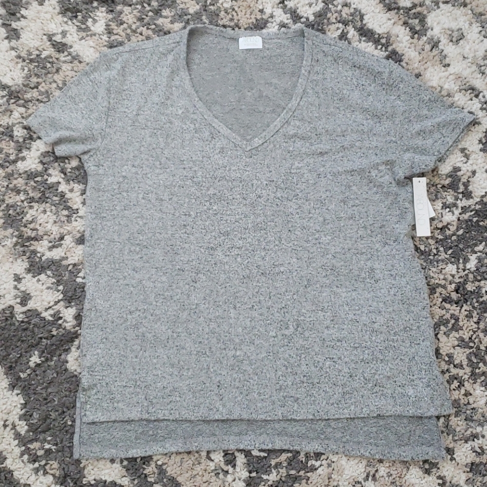 Heather grey sweater top